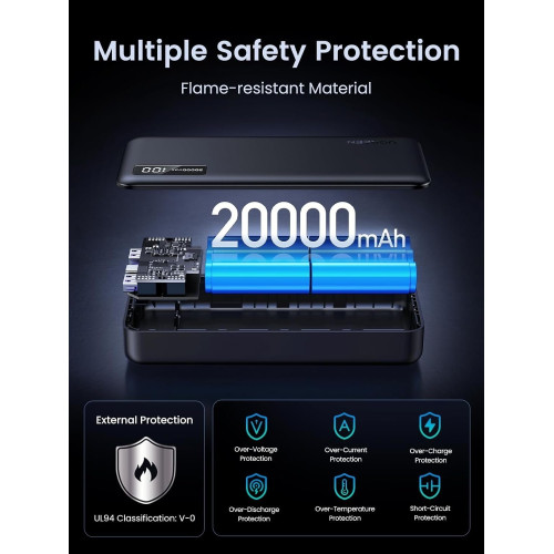 Батарея POWER BANK UGREEN PB312 20000mAh PD 20W - зображення 9