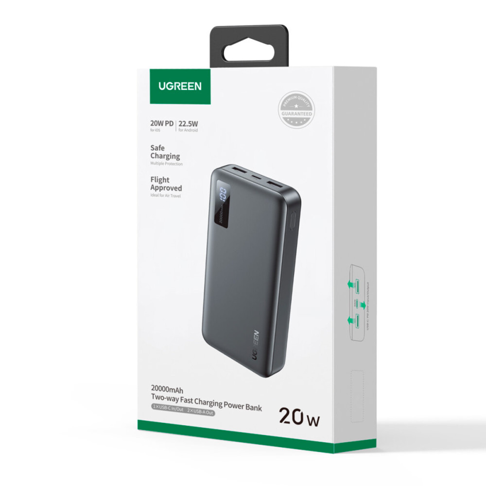 Батарея POWER BANK UGREEN PB312 20000mAh PD 20W - зображення 4