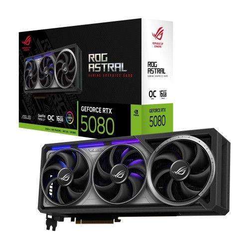 Відеокарта GeForce RTX 5080 16GB GDDR7 ASUS ROG ASTRAL OC (ROG-ASTRAL-RTX5080-O16G-GAMING) - зображення 1
