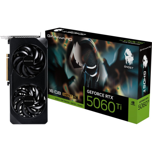 Відеокарта GeForce RTX 5060 Ti 16GB GDDR7 Gainward Ghost OC (NE7506TU19T1-GB2061B) - зображення 1