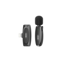 Бездротовий петличний мікрофон XO MKF08B з придушенням шуму lightning Black