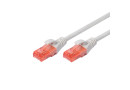 Патч-корд Cat.6, UTP, RJ45, 5.0 м, AWG 26\/7, Cu, LSZH, сірий, Digitus - зображення 1