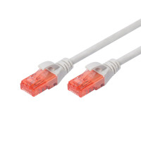 Патч-корд Cat.6, UTP, RJ45, 5.0 м, AWG 26/7, Cu, LSZH, сірий, Digitus