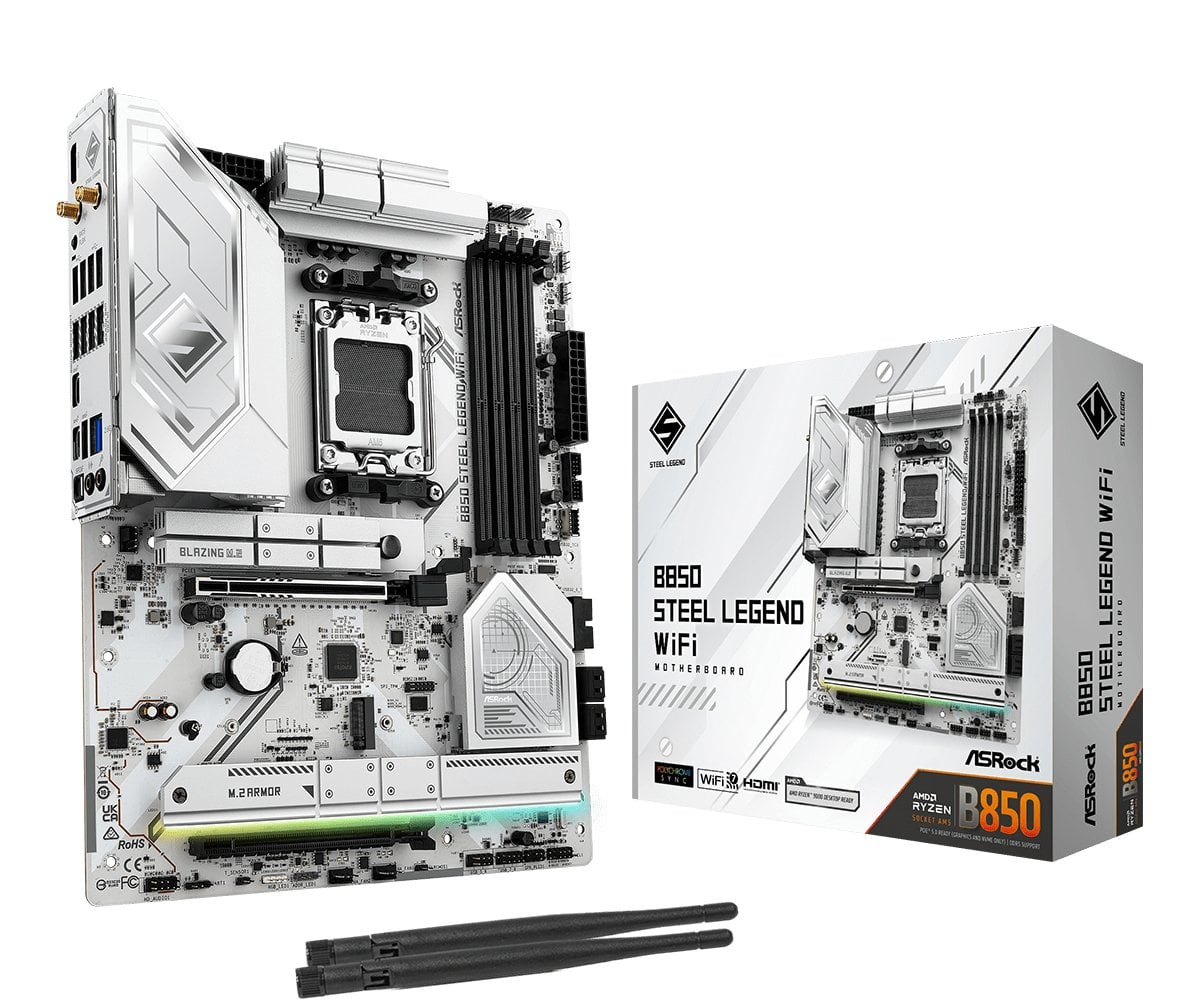 Мат. плата AM5 ASRock B850 Steel Legend WiFi - зображення 1