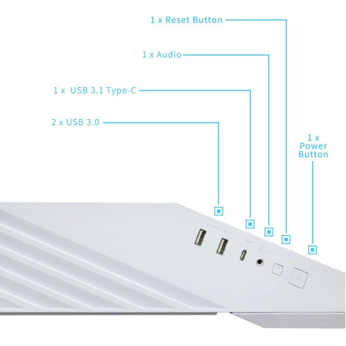 Корпус Lian Li V100R White - зображення 7