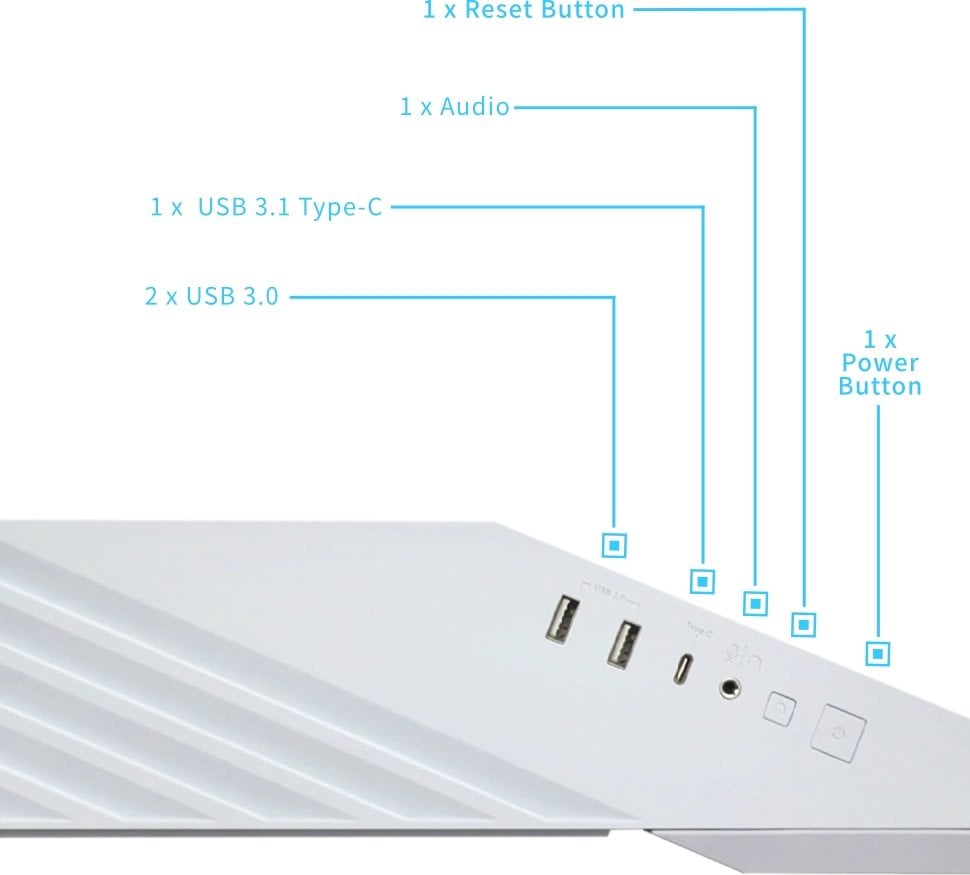 Корпус Lian Li V100R White - зображення 7