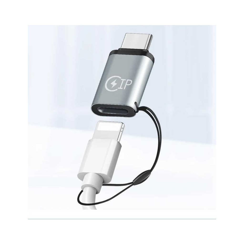 Перехідник Lightning F to USB-C M gray XoKo XK-AC-027 - зображення 4