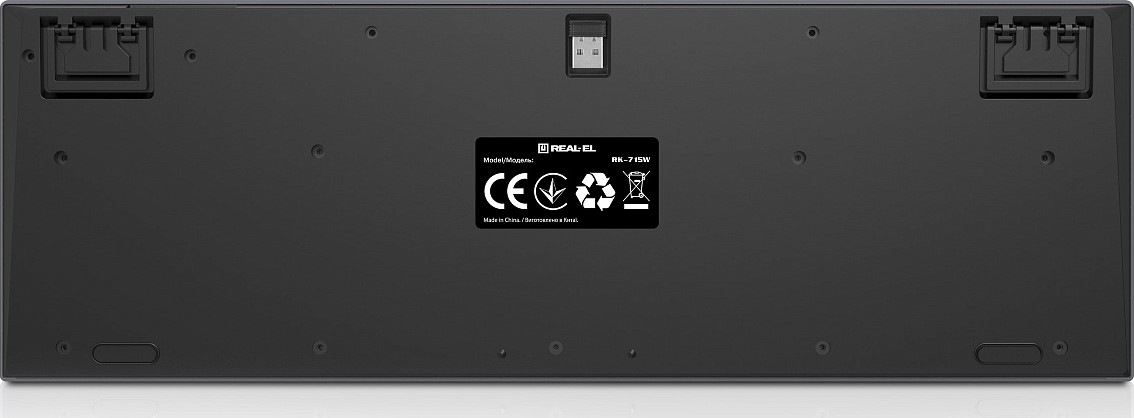 Клавіатура бездротова REAL-EL RK-715W - зображення 6
