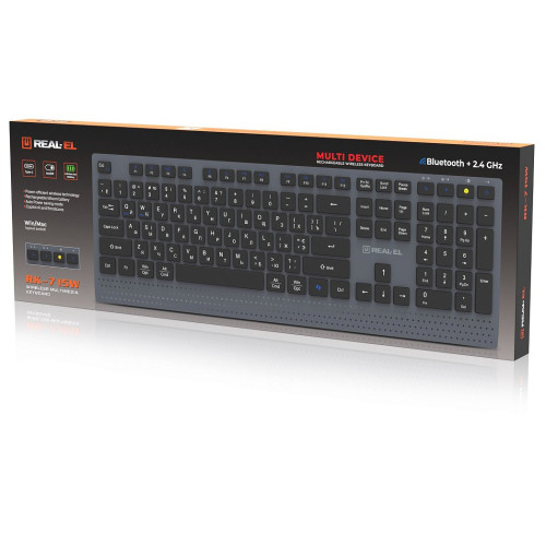 Клавіатура бездротова REAL-EL RK-715W - зображення 8
