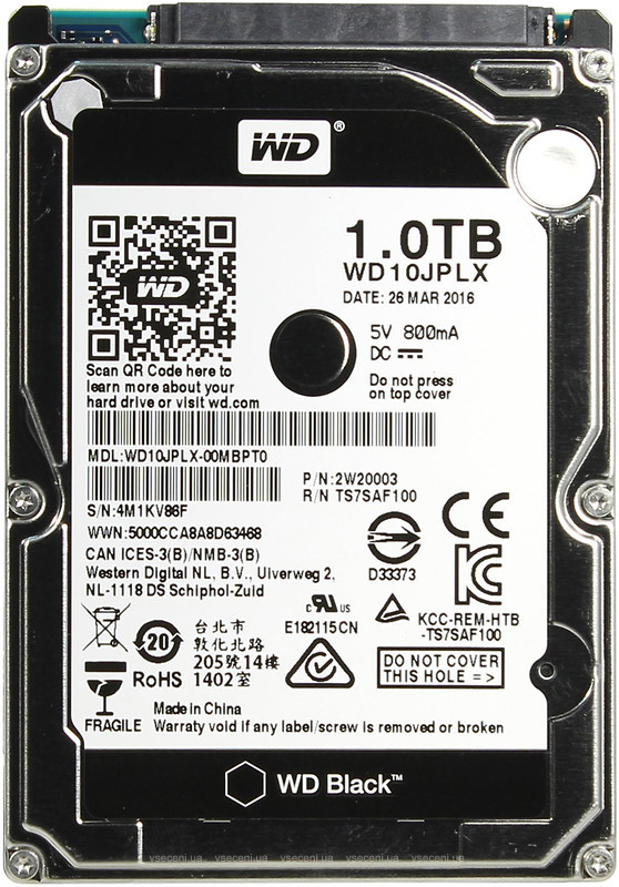 Жорсткий диск HDD WD 2.5  1TB WD10JPLX - зображення 1