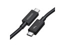 Кабель Thunderbolt 5 USB-C to USB-C Ugreen L703, 1м, 5A, PD3.1 240W, 16K@60Hz, 80-120 Гбіт\/с - зображення 2