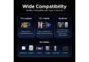 Кабель Thunderbolt 5 USB-C to USB-C Ugreen L703, 1м, 5A, PD3.1 240W, 16K@60Hz, 80-120 Гбіт\/с - зображення 6