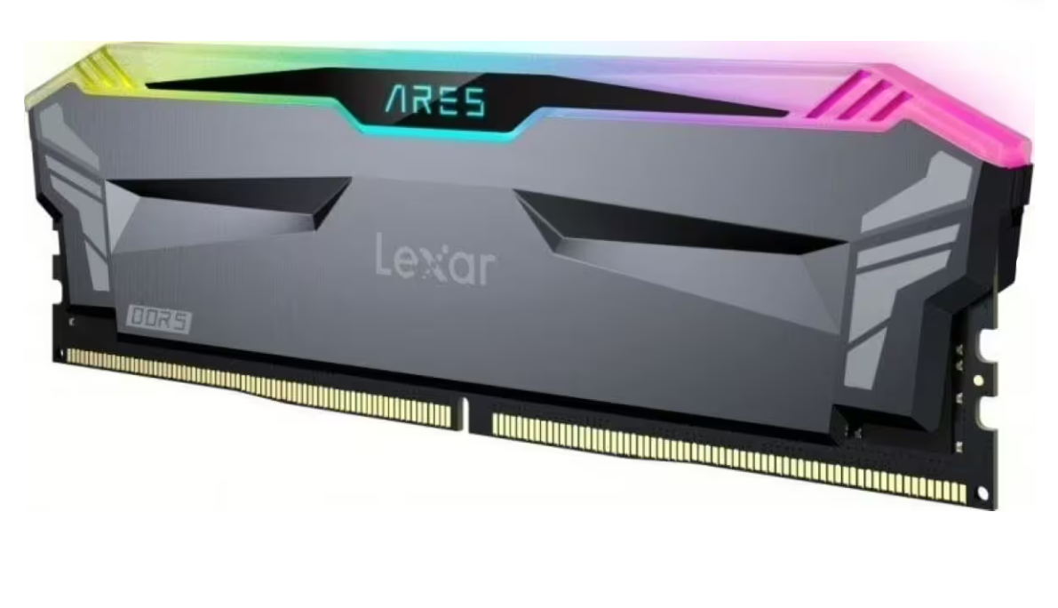 Пам'ять DDR5 RAM_16Gb (1x16Gb) 6400Mhz Lexar Ares RGB Black (LD5EU016G-R6400GDLA) - зображення 2