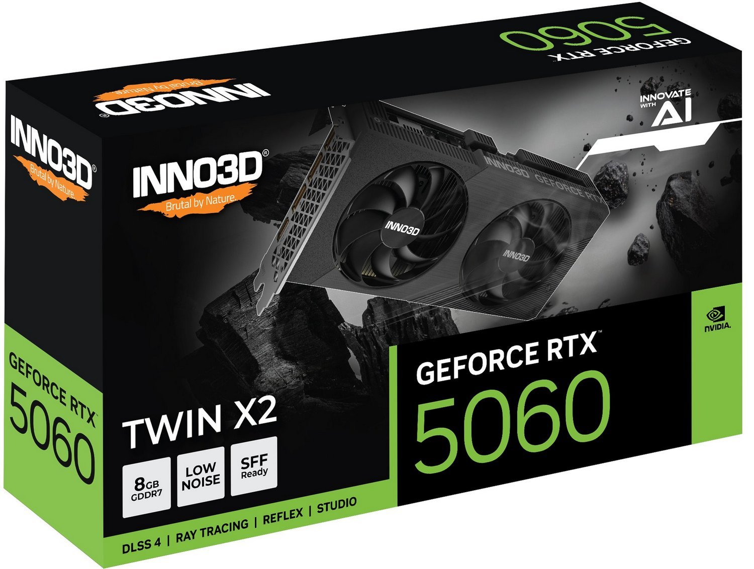 Відеокарта GeForce RTX 5060 8GB GDDR7 INNO3D TWIN X2 (N50602-08D7-195071N) - зображення 8