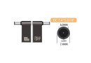 Адаптер PD 100W USB Type-C Female to DC Male Jack 7.4x5.0 mm HP ST-Lab - зображення 3