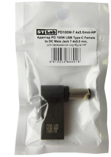 Адаптер PD 100W USB Type-C Female to DC Male Jack 7.4x5.0 mm HP ST-Lab - зображення 6