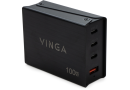 Зарядний пристрій Vinga GaN 100W PD+QC (VCPCH100CB) - зображення 2