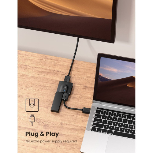 Відеосплітер UGREEN CM217 Switch HDMI to 2 x HDMI 4K 60Hz - зображення 3