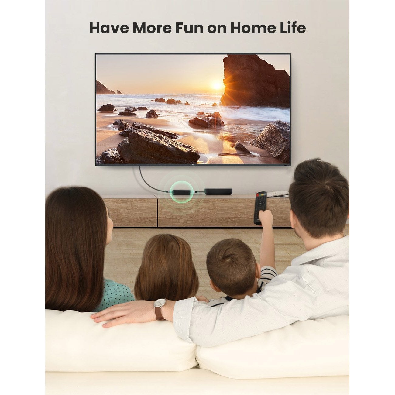 Відеосплітер UGREEN CM217 Switch HDMI to 2 x HDMI 4K 60Hz - зображення 4