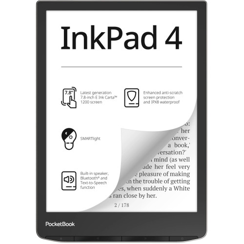 Електронна книга PocketBook 743G InkPad 4 Stardust Silver (PB743G-U-CIS) - зображення 1