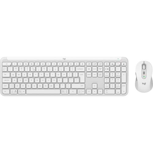 Комплект безпровідний Logitech MK950 Bluetooth\/Wireles UA Off-White - зображення 1