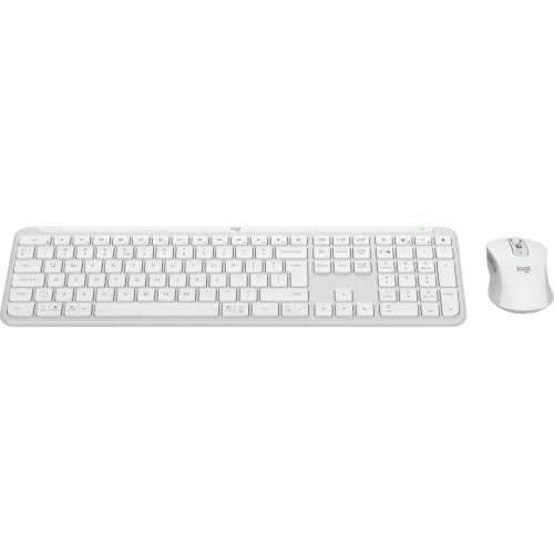 Комплект безпровідний Logitech MK950 Bluetooth\/Wireles UA Off-White - зображення 2