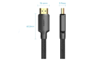 Кабель HDMI to HDMI, 10 м, v2.0, 1080p60Hz, Vention (VAA-B02-L1000) - зображення 2