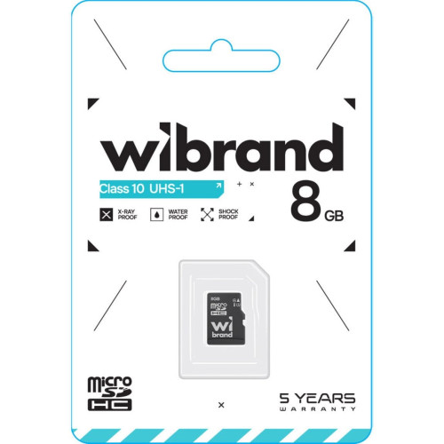 MicroSDHC 8 Gb Wibrand class 10 - зображення 2