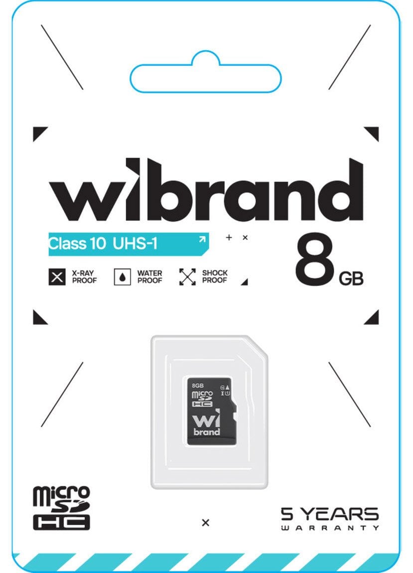 MicroSDHC 8 Gb Wibrand class 10 - зображення 2