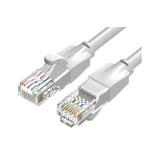 Патч-корд Cat.6, UTP, RJ45, 1.0 м, мідь, сірий, Vention