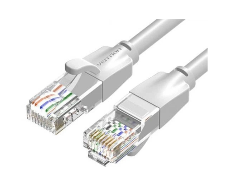 Патч-корд Cat.6, UTP, RJ45, 1.0 м, мідь, сірий, Vention - зображення 1