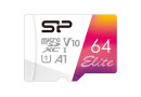 MicroSDXC 64 Gb Silicon Power class 10 UHS-I U1 A1 Elite Color - зображення 1