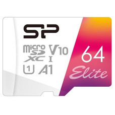 MicroSDXC 64 Gb Silicon Power class 10 UHS-I U1 A1 Elite Color