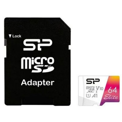MicroSDXC 64 Gb Silicon Power class 10 UHS-I U1 A1 Elite Color - зображення 2