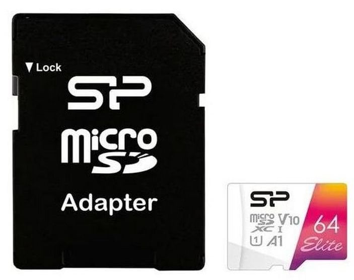 MicroSDXC 64 Gb Silicon Power class 10 UHS-I U1 A1 Elite Color - зображення 2