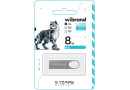 Флеш пам'ять USB 8 Gb Wibrand Irbis Silver USB 2.0 , метал - зображення 3