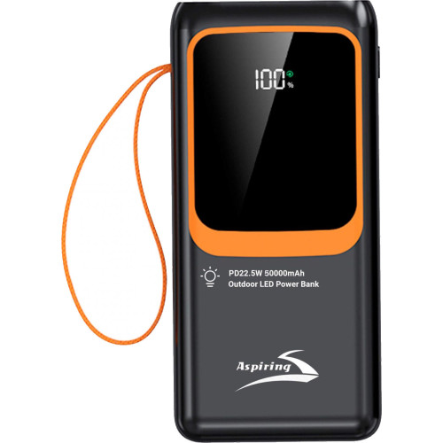 Батарея POWER BANK Aspiring Light 50 50000mAh PD 22.5W - зображення 1