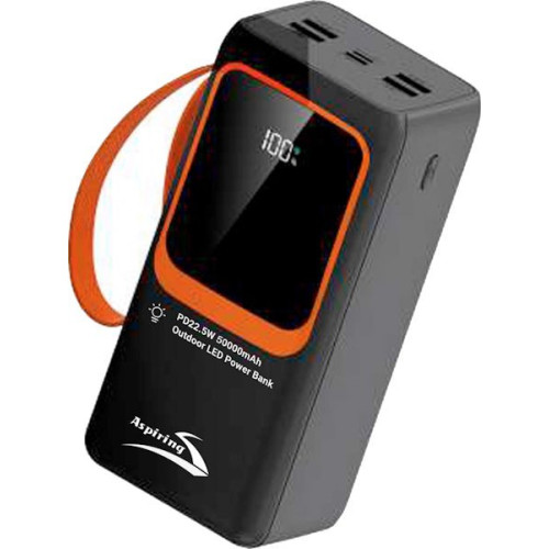 Батарея POWER BANK Aspiring Light 50 50000mAh PD 22.5W - зображення 2
