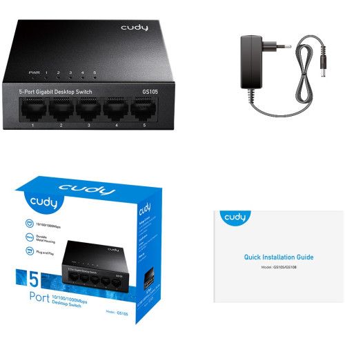 Комутатор Switch Cudy GS105 - зображення 3