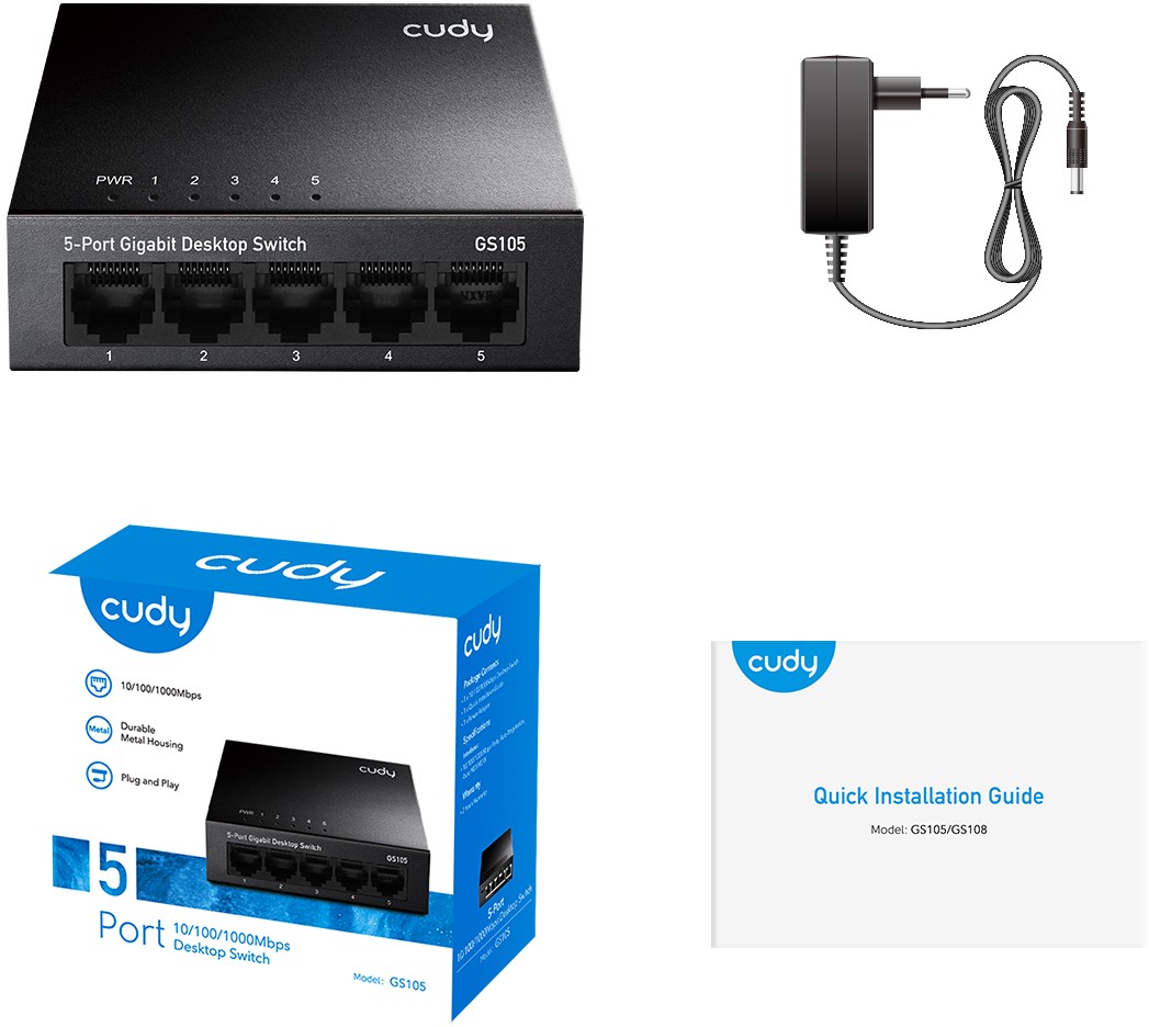 Комутатор Switch Cudy GS105 - зображення 3