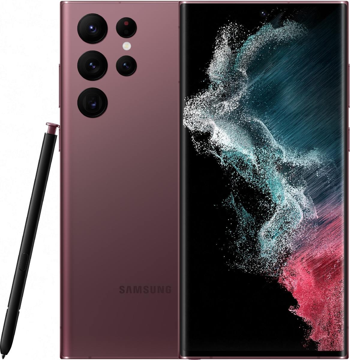 Смартфон SAMSUNG Galaxy S22 Ultra 12\/512GB Burgundy (SM-S908BDRH) - зображення 1