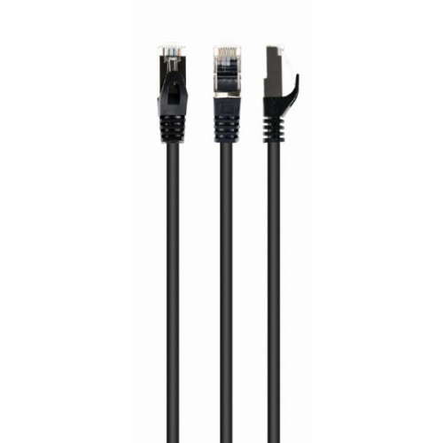 Патч-корд Cat.6, S\/FTP, RJ45, 10.0 м, AWG 27, Cu, LSZH, чорний, Cablexpert - зображення 1