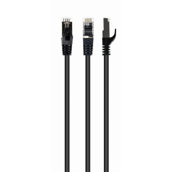 Патч-корд Cat.6, S\/FTP, RJ45, 10.0 м, AWG 27, Cu, LSZH, чорний, Cablexpert - зображення 1
