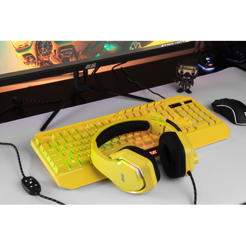 Гарнітура 2E Gaming HG315 RGB USB 7.1 Yellow (2E-HG315YW-7.­1) - зображення 7