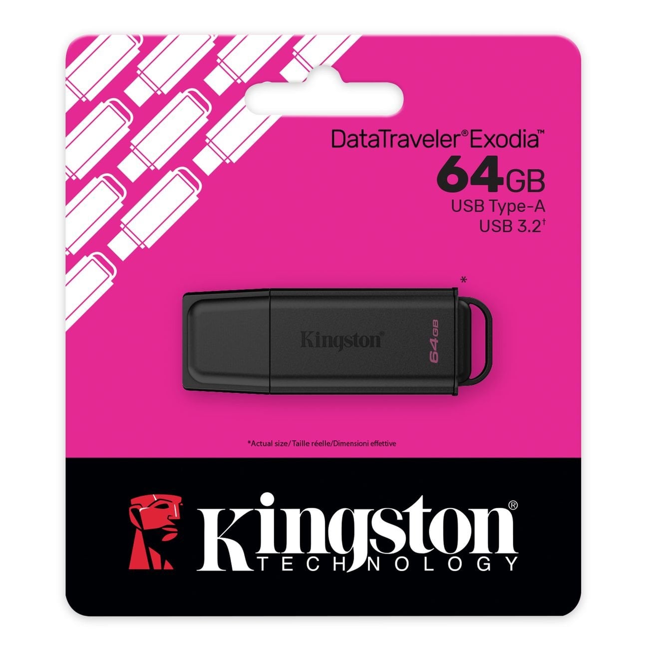 Флеш пам'ять USB 64 Gb Kingston DataTraveler Exodia Black USB3.2 Gen 1 - зображення 3
