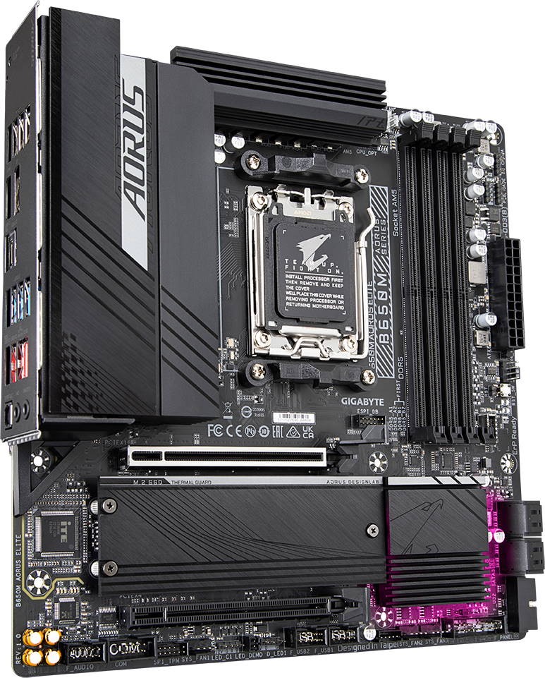 Мат. плата AM5 Gigabyte B650M AORUS ELITE - зображення 2