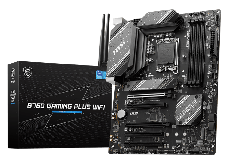 Мат. плата 1700 MSI B760 GAMING PLUS WiFi DDR4 - зображення 1