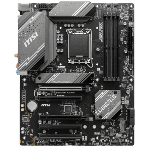 Мат. плата 1700 MSI B760 GAMING PLUS WiFi DDR4 - зображення 3