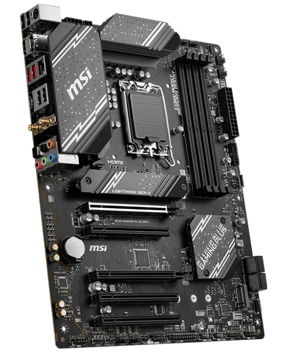 Мат. плата 1700 MSI B760 GAMING PLUS WiFi DDR4 - зображення 4