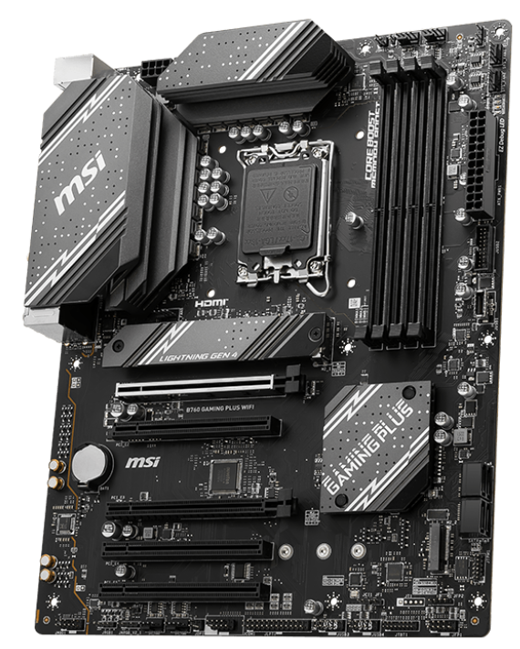 Мат. плата 1700 MSI B760 GAMING PLUS WiFi DDR4 - зображення 2